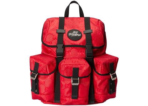 100 thieves x gucci off the grid backpack|gucci backpack red.